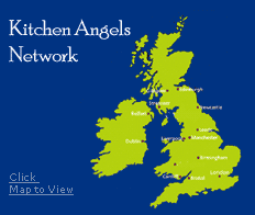 Kitchen Angels' Catering Coverage Area from London to all UK